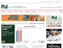 Tablet Screenshot of jornalnoroeste.com.br